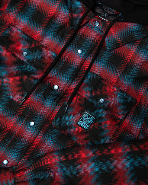 DIMENSION HOODED FLANNEL JACKET - YOUTH